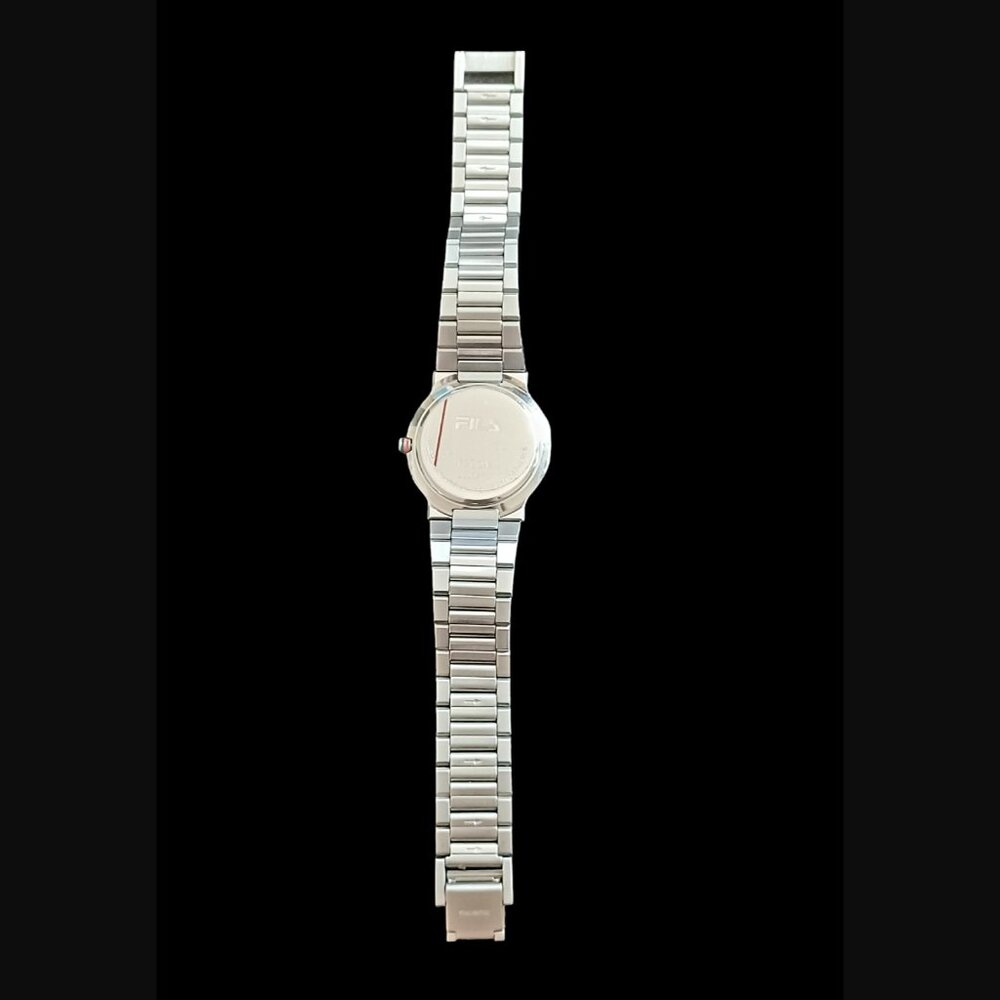 Vintage Fila Wiss Silver Tone Stainless Steel Water Resistant F200M Wristwatch - Picture 7 of 13